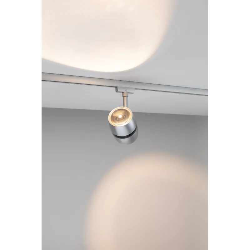 Spot URail Oculus 2x?W Chrome mat/Chr 230 V métal/plastique gradabl...