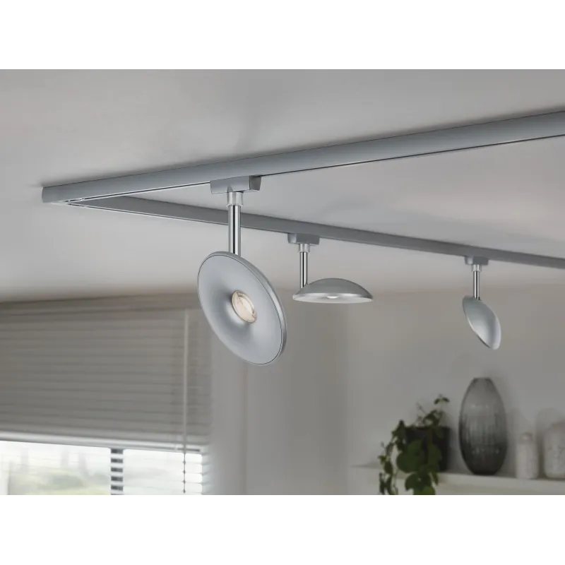 Spot URail Sphere 7,4W Chrome mat Chrome 230 V plastique gradable 2...
