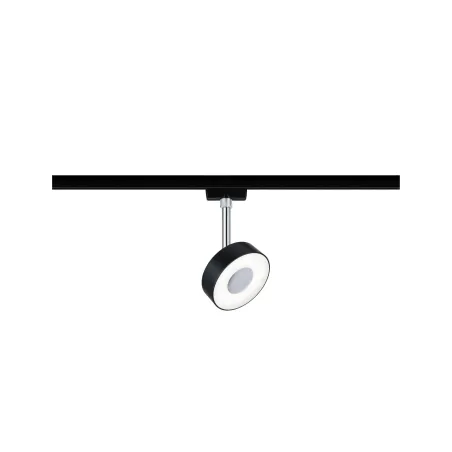 Spot URail Circle 1x5W Noir mat/ Chrome 230 V métal/plastique 4000K...