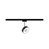 Spot URail Circle 1x5W Noir mat/ Chrome 230 V métal/plastique 4000K...