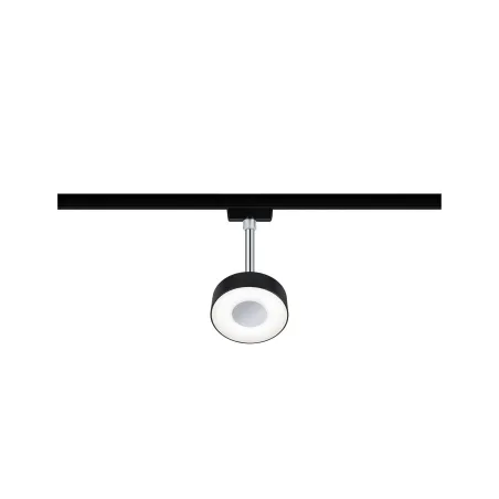 Spot URail Circle 1x5W Noir mat/ Chrome 230 V métal/plastique 4000K...