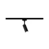 Spot URail Tubo 1x5W Noir dépoli/Chrome 230V Métal 4000K non gradab...