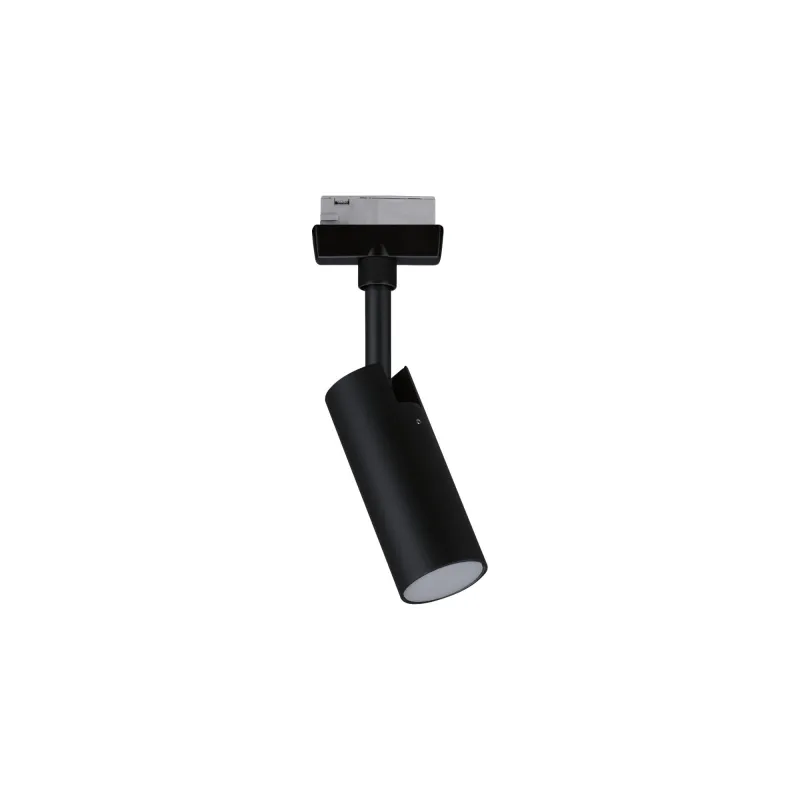 Spot URail Tubo 1x5W Noir dépoli/Chrome 230V Métal 4000K non gradab...