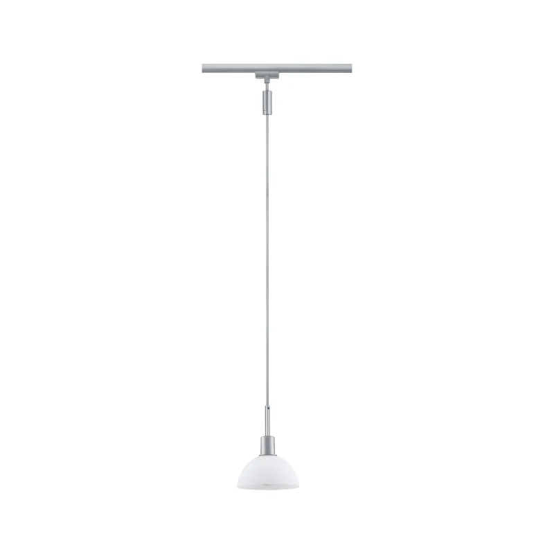 URail Suspen. Sarrasani max 20W E14 Chr Mat/Opale 230V Métal Verre ...
