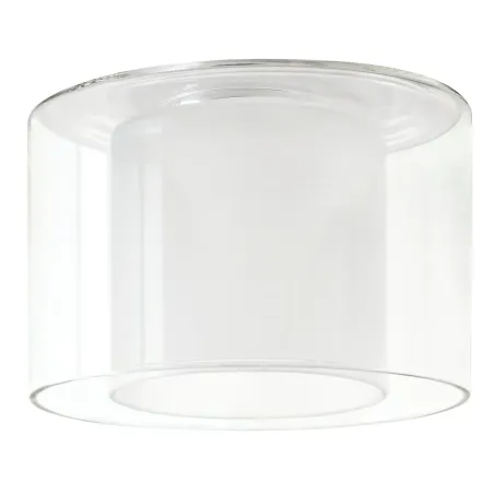 Living DecoSystems abat-jour Twice max.50W GU5,3 verre clair/opaque...