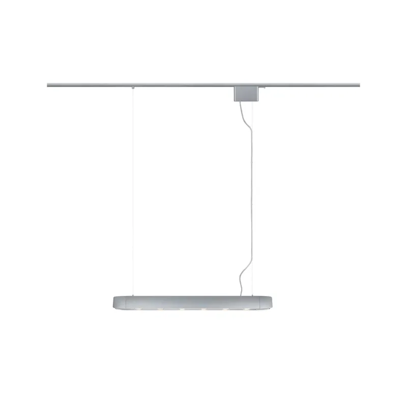 Suspension barre URail max6x10W GU10 Chrome dépoli 230V alu extensi...