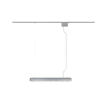 Suspension barre URail max6x10W GU10 Chrome dépoli 230V alu extensi...