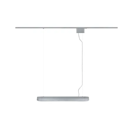 Suspension barre URail max6x10W GU10 Chrome dépoli 230V alu extensi...
