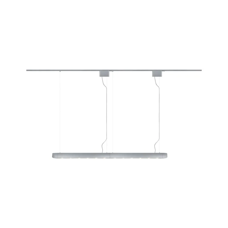 Suspension barre URail max6x10W GU10 Chrome dépoli 230V alu extensi...