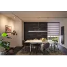 Suspension barre URail max6x10W GU10 Chrome dépoli 230V alu extensi...