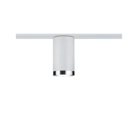 URail Spot Tube max1x10W GU10 Blanc /Chrome Métal - Pas cher