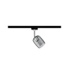 Spots URail Blossom max 1x10W G9 Noir Mat/Verre fumé 230V Métal/Ver...