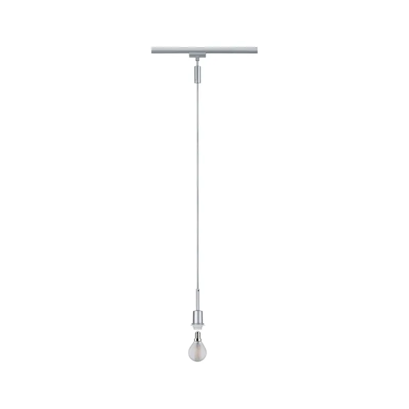 URail Susp DecoSystems max1x20W E14 chr dépoli 230V Métal/plastique...