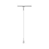URail Susp DecoSystems max1x20W E14 chr dépoli 230V Métal/plastique...