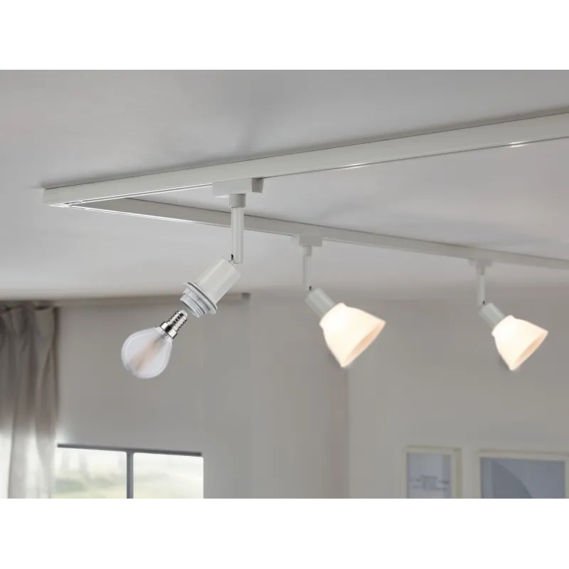 URail Spot DecoSystems max1x20W E14 Blc 230V Métal - Pas cher