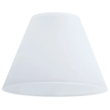 DecoSystems Abat-jour Kegi max. 50W Verre Blanc - Pas cher