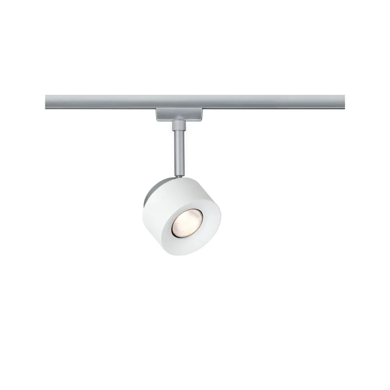 Spot URail Pane 1x7W blanc/chrome mat 230V métal/plastique gradable...