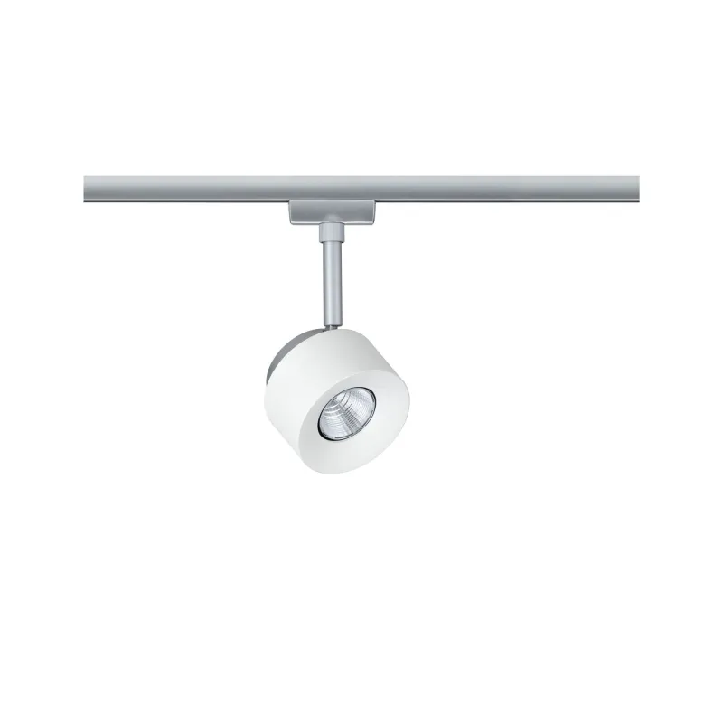Spot URail Pane 1x7W blanc/chrome mat 230V métal/plastique gradable...