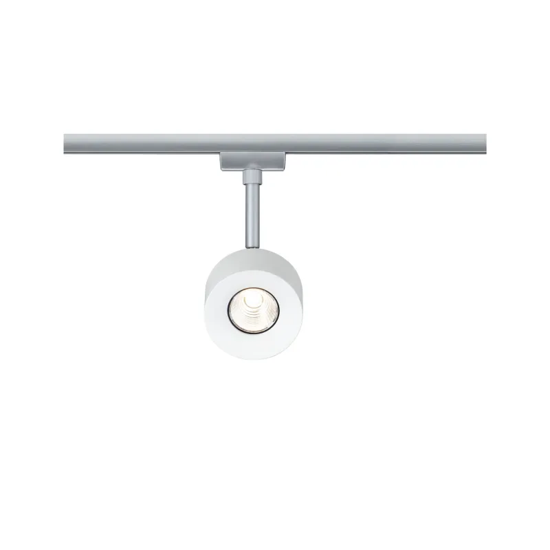 Spot URail Pane 1x7W blanc/chrome mat 230V métal/plastique gradable...
