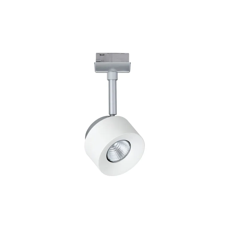 Spot URail Pane 1x7W blanc/chrome mat 230V métal/plastique gradable...