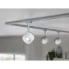 Spot URail Pane 1x7W blanc/chrome mat 230V métal/plastique gradable...