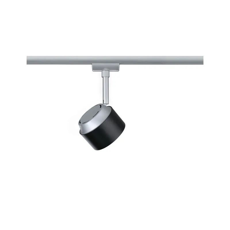Spot URail Pane 1x7W noir/chrome mat 230V métal/plastique gradable ...