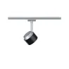 Spot URail Pane 1x7W noir/chrome mat 230V métal/plastique gradable ...
