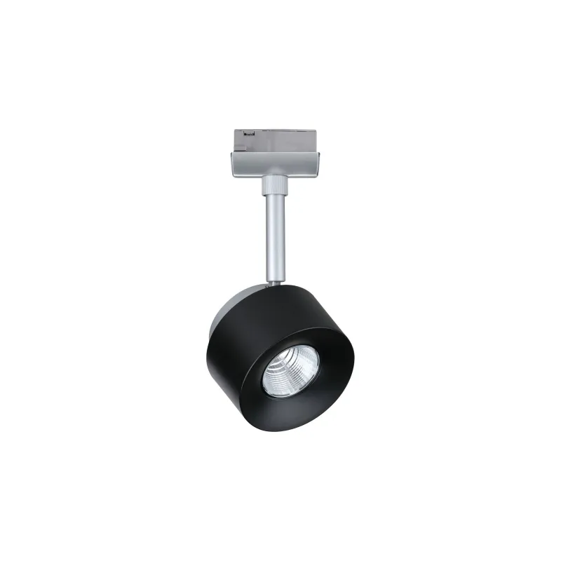 Spot URail Pane 1x7W noir/chrome mat 230V métal/plastique gradable ...