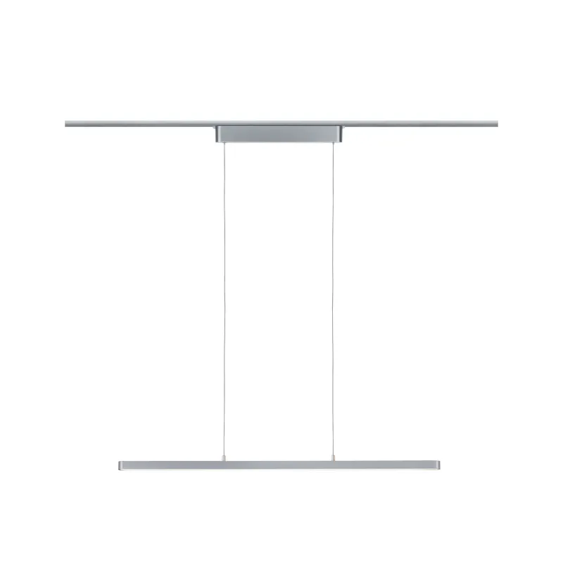 Susp Lento URail 1x42W chrome mat 230V Métal gradable - Pas cher