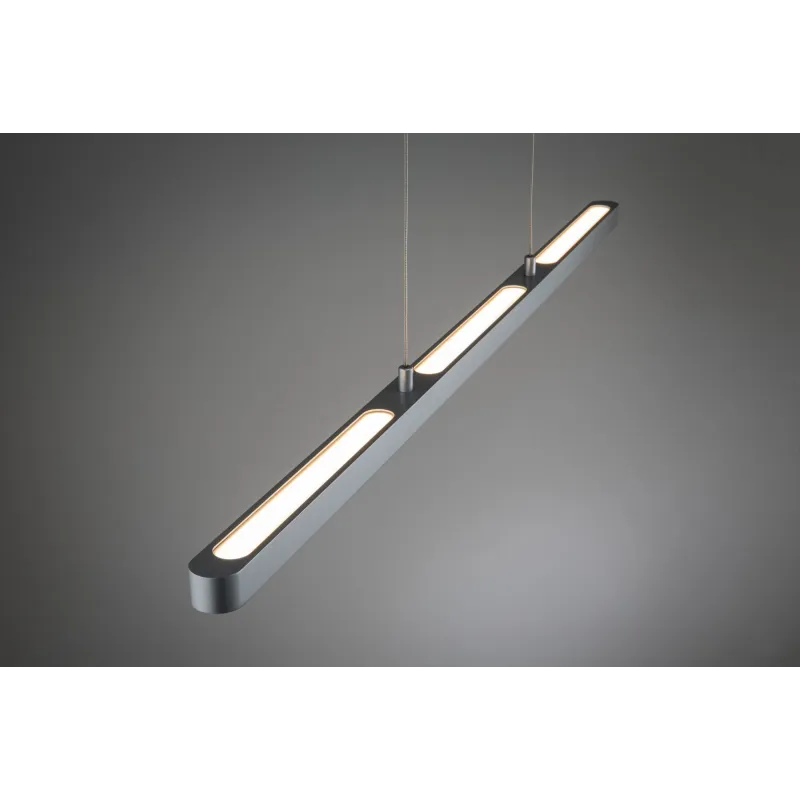 Susp Lento URail 1x42W chrome mat 230V Métal gradable - Pas cher