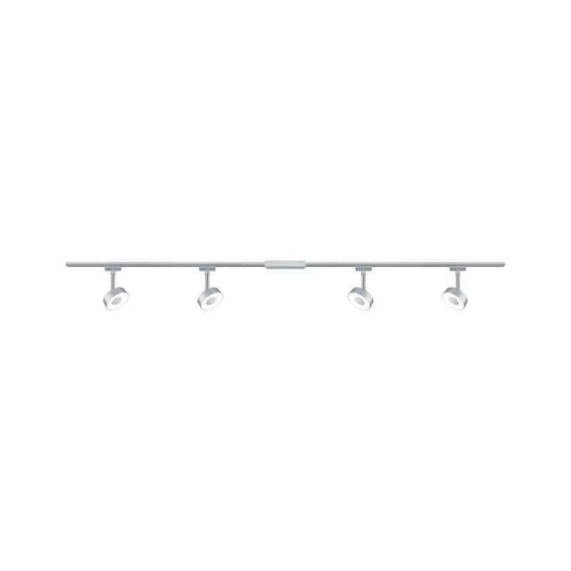 Kit URail Circle 4x5W Chrome mat/Chrome 230 V, métal/plastique - Pa...