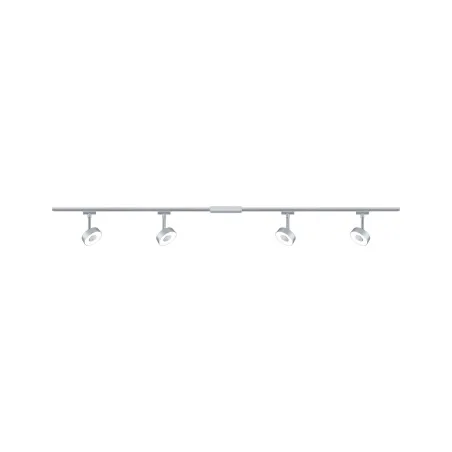 Kit URail Circle 4x5W Chrome mat/Chrome 230 V, métal/plastique - Pa...