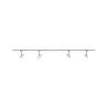 Kit URail Circle 4x5W Chrome mat/Chrome 230 V, métal/plastique - Pa...