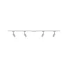 Kit URail Tubo 4x5W Chrome mat/Chrome 230 V, métal/plastique - Pas ...