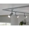 Kit URail Tubo 4x5W Chrome mat/Chrome 230 V, métal/plastique - Pas ...