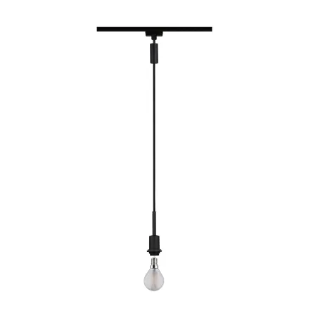 Susp DecoSystems URail max 1x20W E14 230V noir mat, câble tissu - P...
