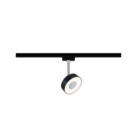 Spot URail Circle 1x5W Noir mat/ Chrome 230V Métal/plastique 2700K ...