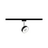 Spot URail Circle 1x5W Noir mat/ Chrome 230V Métal/plastique 2700K ...