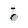 Spot URail Circle 1x5W Noir mat/ Chrome 230V Métal/plastique 2700K ...