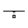 Spot URail Cube 1x8W Noir mat/chrome 230V Métal 4000K gradable - Pa...