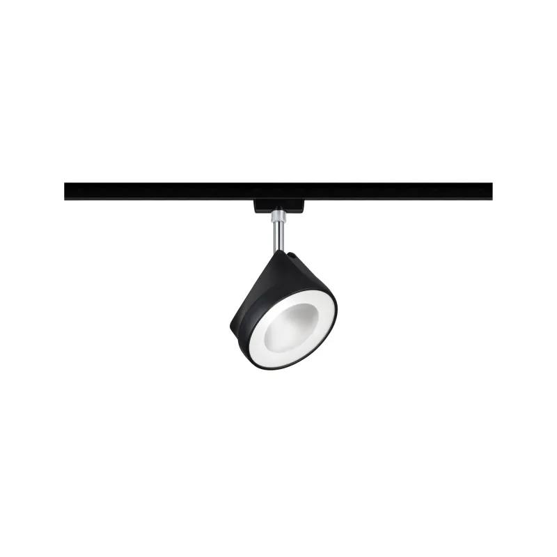 Spot URail Arena 1x15W Noir mat/ Chrome 230 V métal 4000K gradable ...