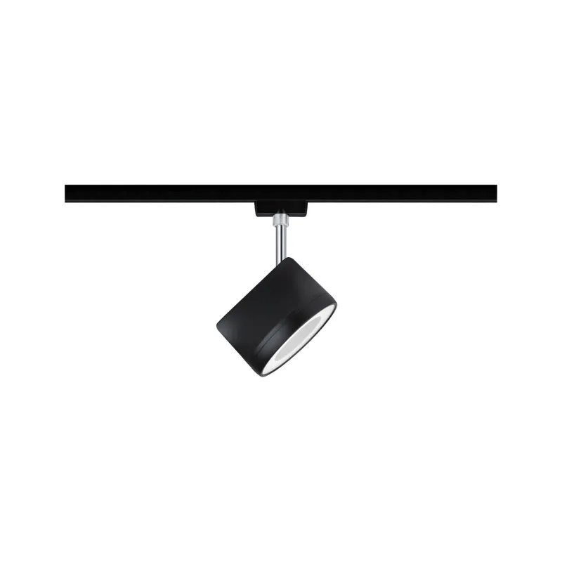 Spot URail Arena 1x15W Noir mat/ Chrome 230 V métal 4000K gradable ...