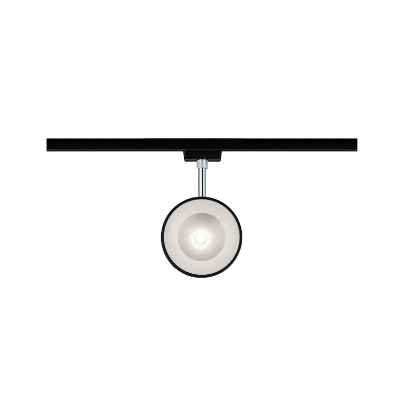 Spot URail Arena 1x15W Noir mat/ Chrome 230 V métal 4000K gradable ...