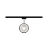 Spot URail Arena 1x15W Noir mat/ Chrome 230 V métal 4000K gradable ...