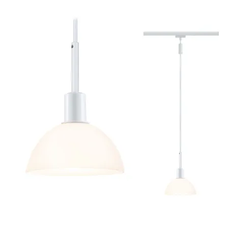 URail Suspen. Sarrasani max 20W E14 Blc /Opale 230V Métal Verre - P...