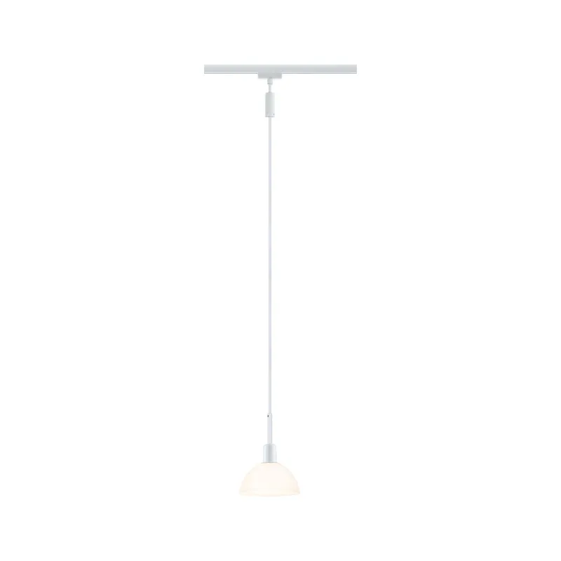 URail Suspen. Sarrasani max 20W E14 Blc /Opale 230V Métal Verre - P...