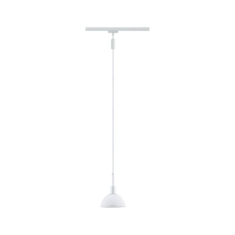 URail Suspen. Sarrasani max 20W E14 Blc /Opale 230V Métal Verre - P...