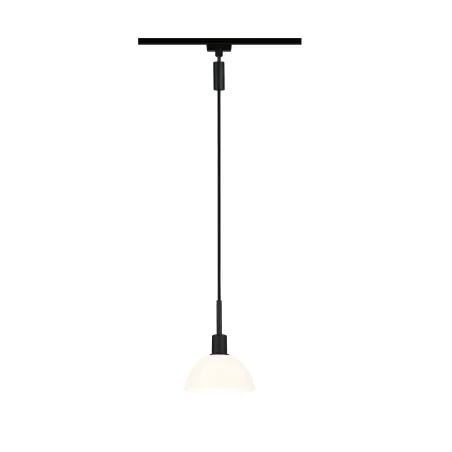 URail Suspen. Sarrasani max 20W E14 Noir Mat/Opale 230V Métal Verre...