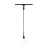 URail Suspen. Sarrasani max 20W E14 Noir Mat/Opale 230V Métal Verre...