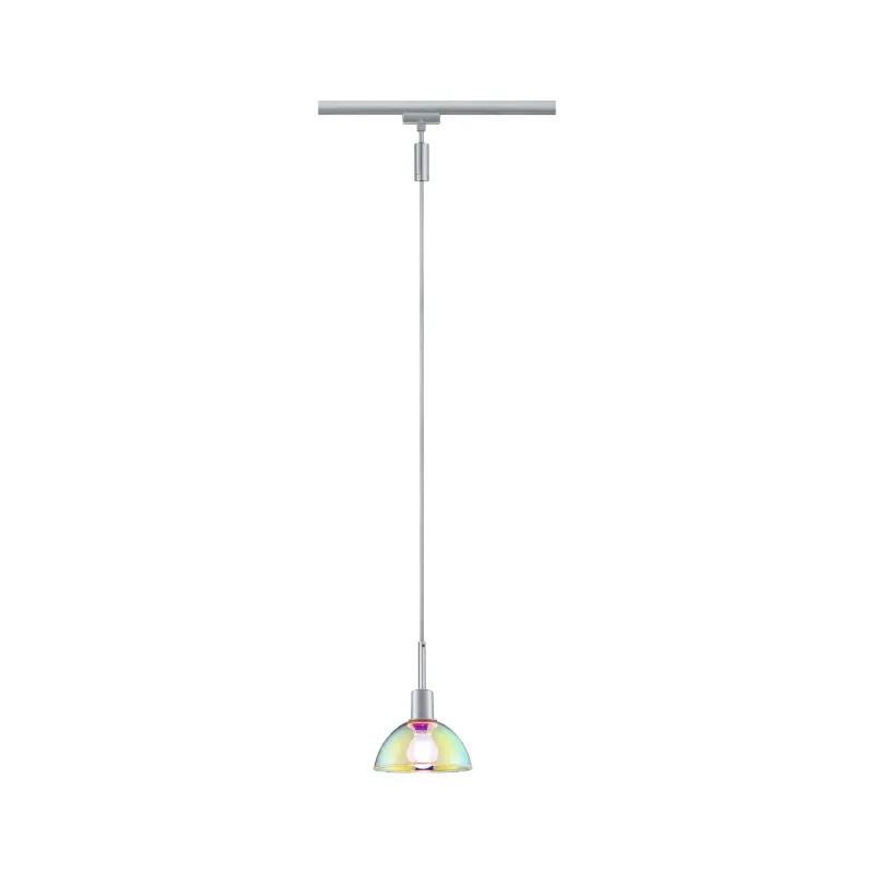 URail Suspen. Sarrasani max 20W E14 Chr dépoli/Dicro 230V Métal Ver...